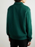 Carhartt WIP - Logo-Appliquéd Stretch-Cotton Jersey Polo Sweatshirt - Green