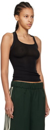 Fax Copy Express Black 'The High Halter' Tank Top