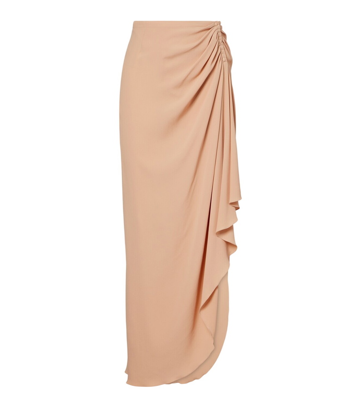 Photo: Mugler re/edit draped crêpe georgette maxi skirt