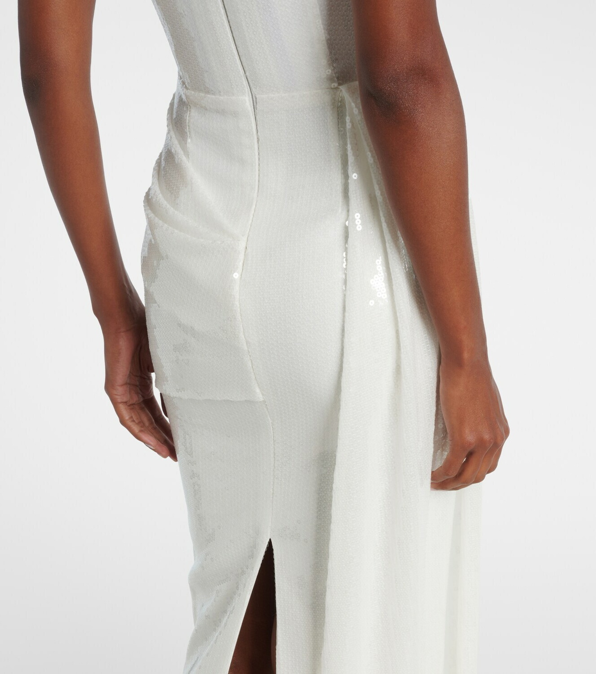 Alex Perry Bridal sequined strapless bustier gown