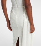 Alex Perry Bridal sequined strapless bustier gown