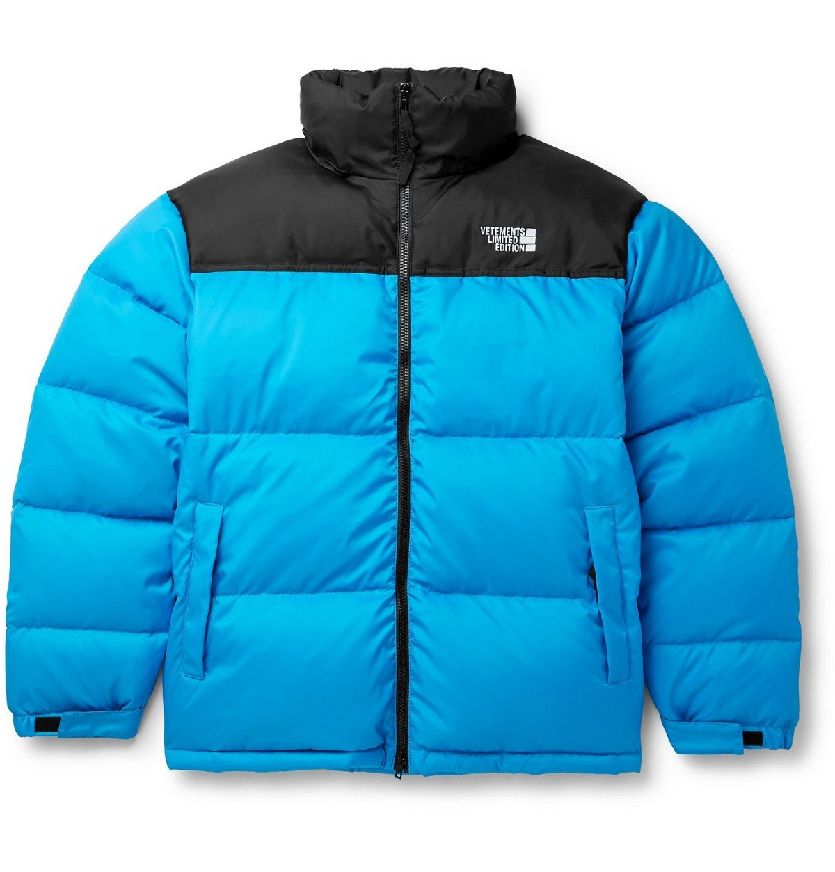 Photo: Vetements - Colour-Block Quilted Shell Jacket - Blue