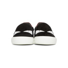 Fendi Black and White Suede Bag Bugs Sneakers