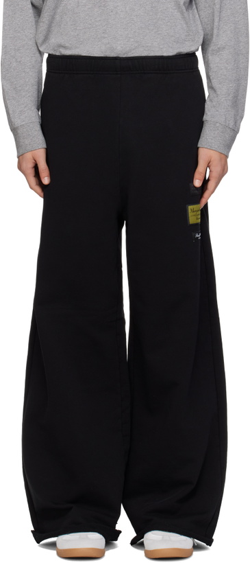 Photo: MM6 Maison Margiela Black Label Patch Sweatpants
