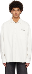 We11done White Printed Shirt