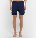 Orlebar Brown - Bulldog Mid-Length Stripe-Trimmed Swim Shorts - Men - Navy