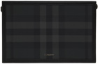 Burberry Black Check Zip Pouch