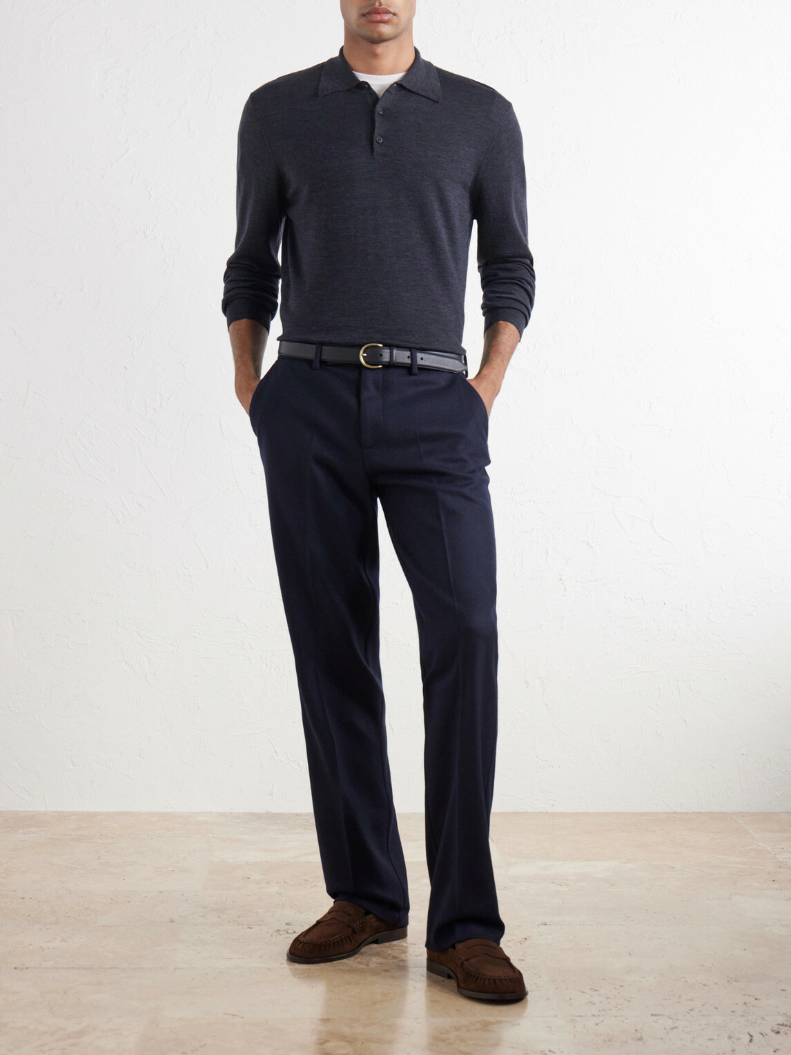 Sunspel - Merino Wool Sweater - Gray