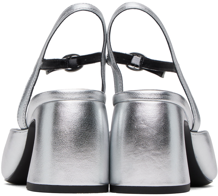 3.1 Phillip Lim Silver ID Mary Jane Heels 3.1 Phillip Lim