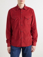 Canali - Cotton-Corduroy Shirt - Red