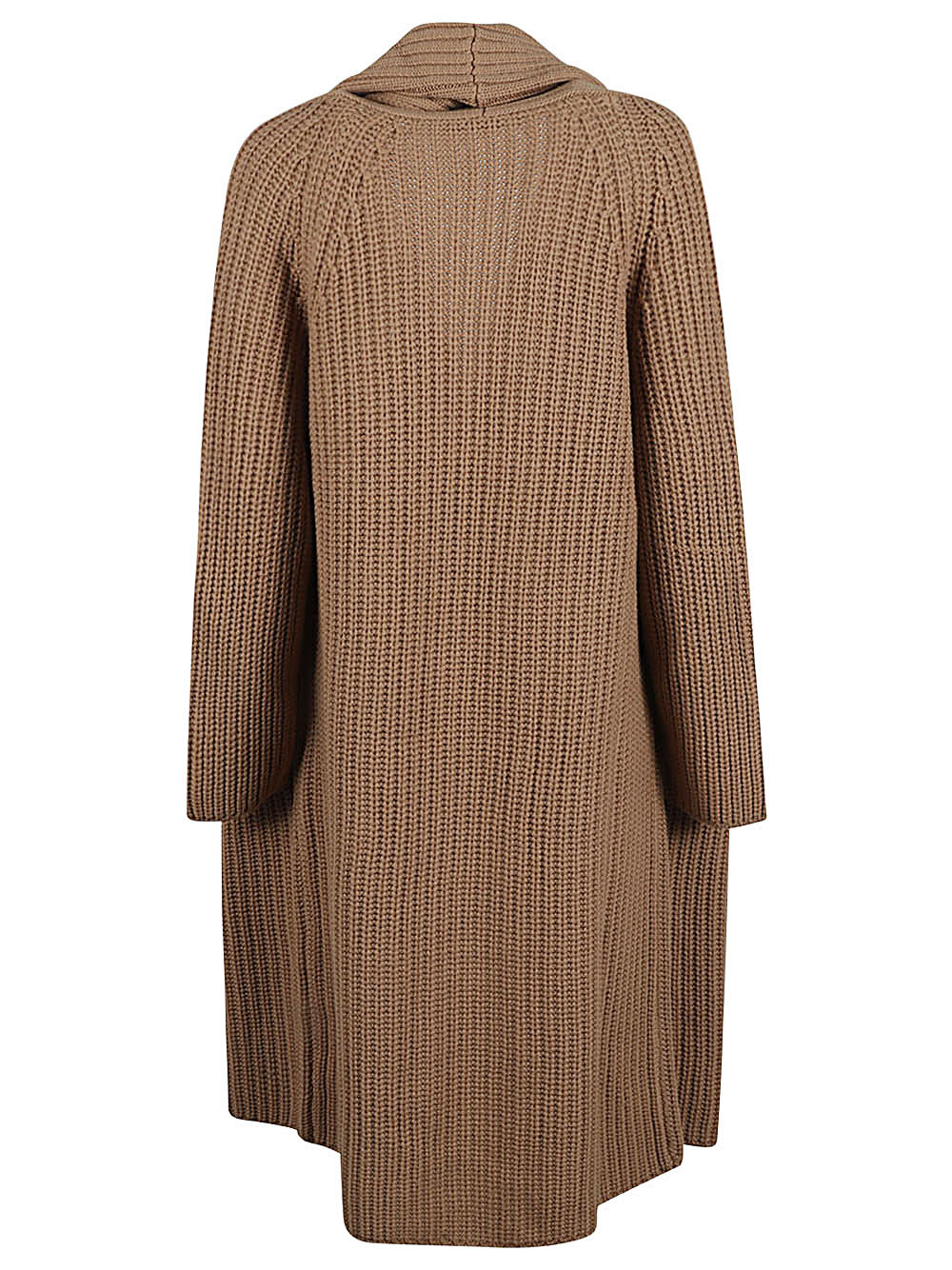 LIVIANA CONTI - Knitted Long Wool Cardigan