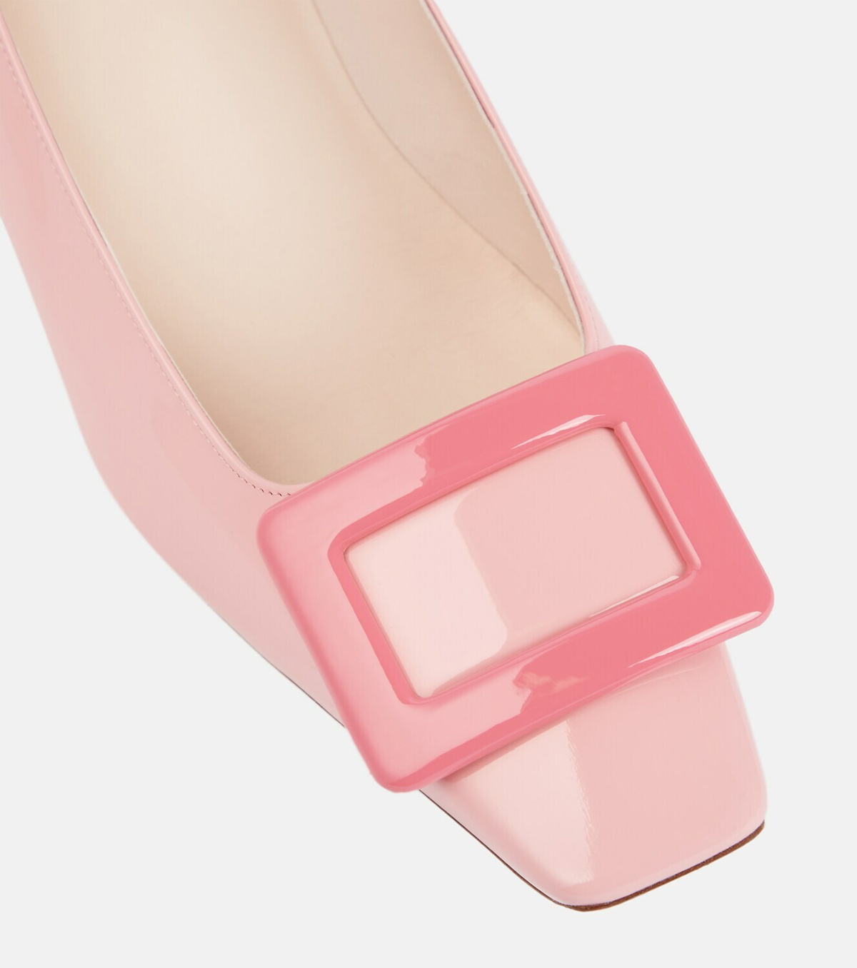 roger vivier belle vivier leather pumps