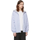Minotaur Grey and Blue Translucent Hooded Jacket