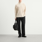 Homme Plissé Issey Miyake Men's Pleat Half Zip Through Top in Duomo Beige