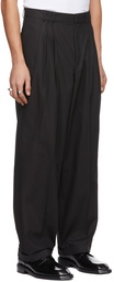 LU'U DAN SSENSE Exclusive Black Pleated 80's Trousers