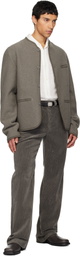 Rier SSENSE Exclusive Gray Corduroy Trousers