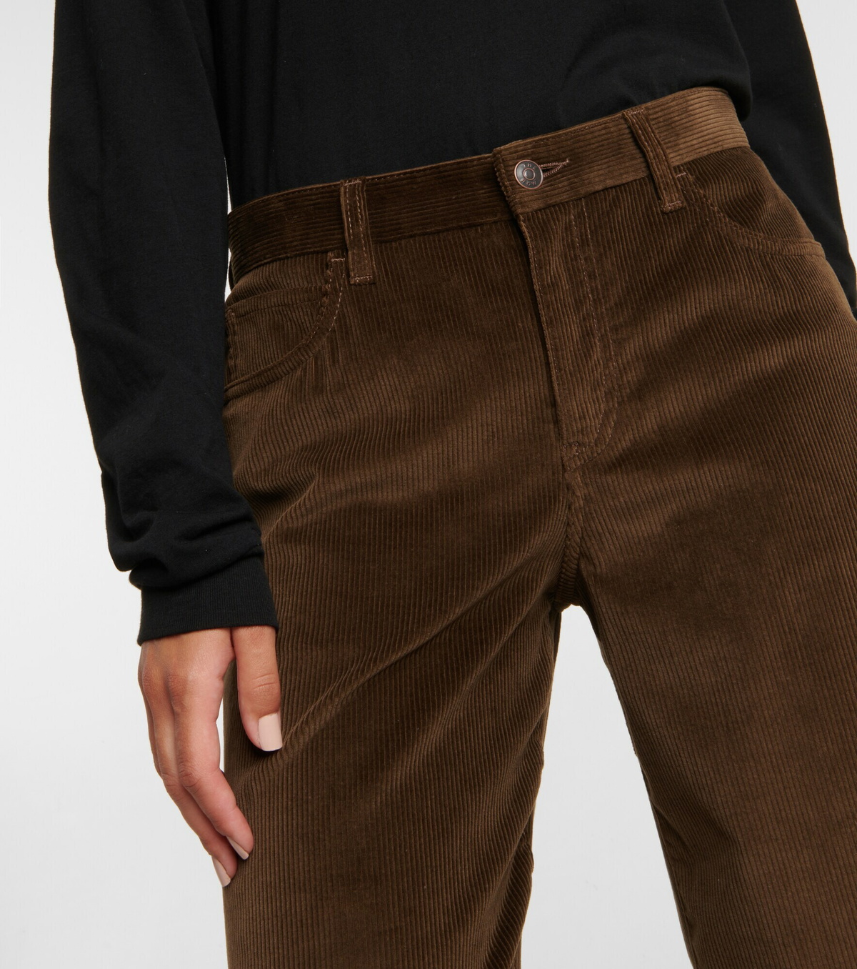 The Row Eglitta low rise corduroy pants The Row