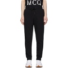McQ Alexander McQueen Black Embroidered Logo Sweatpants