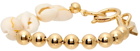 IN GOLD WE TRUST PARIS Gold Ball Chain & Seashell Bracelet