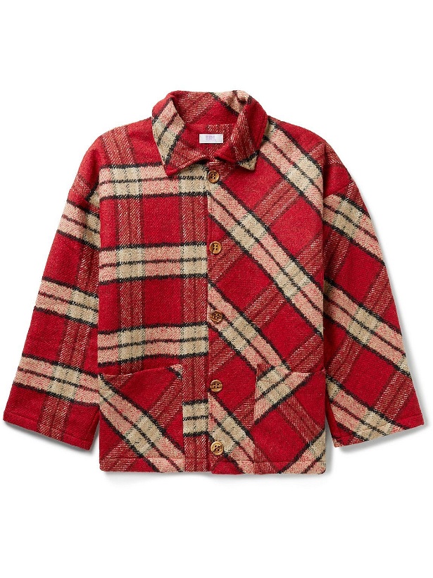 Photo: ERL - Checked Tweed Jacket - Red