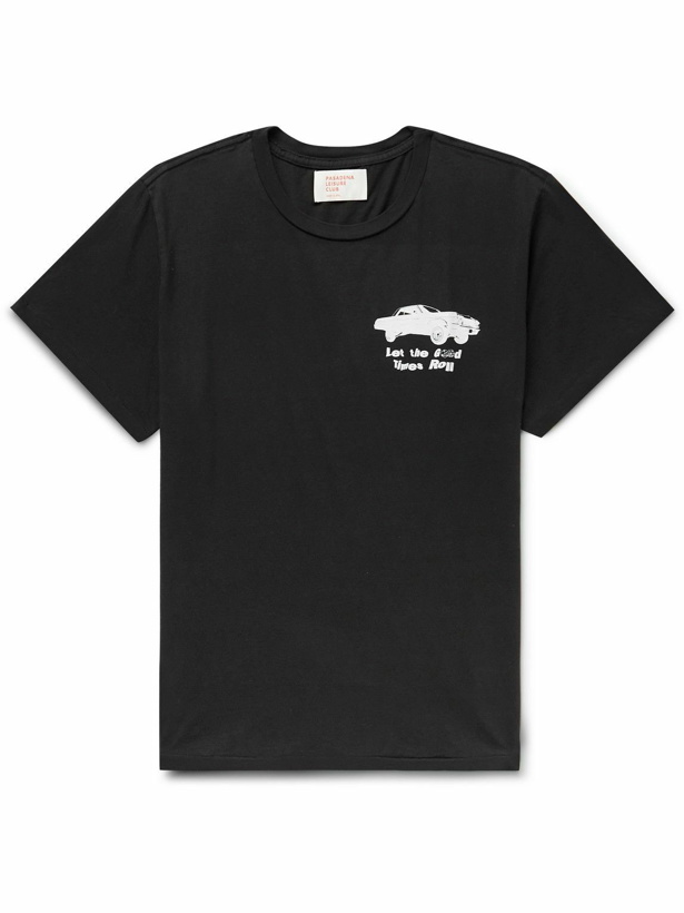 Photo: Pasadena Leisure Club - Good Times Printed Combed Cotton-Jersey T-Shirt - Black