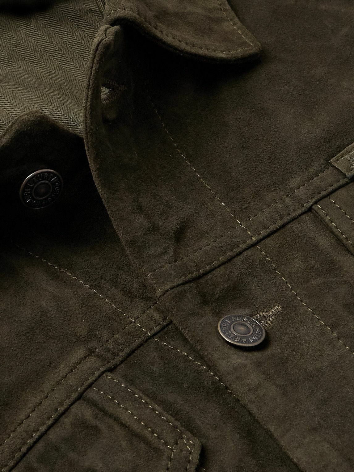 Polo Ralph Lauren - Icon Slim-Fit Suede Trucker Jacket - Green