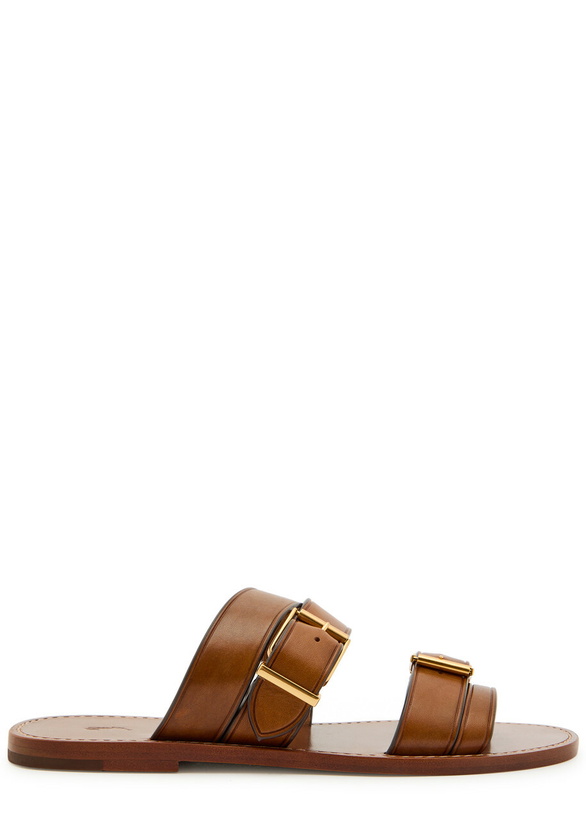 Photo: Polo Ralph Lauren Buckle Leather Sandals Brown