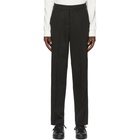 AMI Alexandre Mattiussi Black Wool Trousers