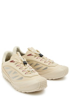 Moncler Trailgrip LP Panelled Nubuck and Suede Sneakers Ecru