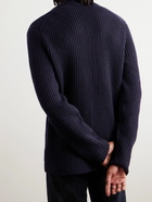 Polo Ralph Lauren - Ribbed Wool-Blend Cardigan - Blue