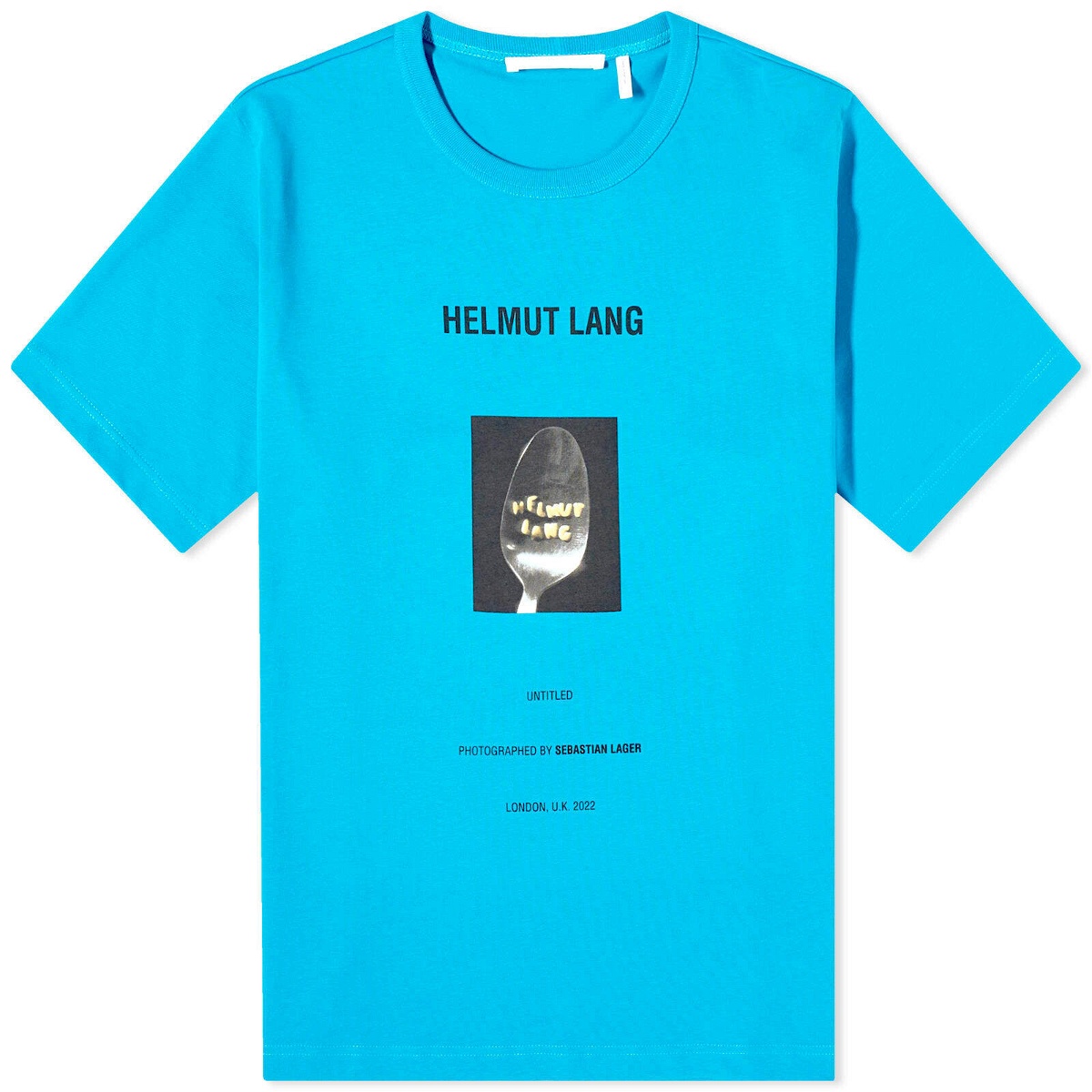 Helmut Lang Men's Photo 7 T-Shirt in Cerulean Helmut Lang