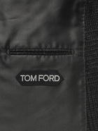 TOM FORD - Cooper Double-Breasted Checked Wool, Mohair and Cashmere-Blend Suit Jacket - Gray