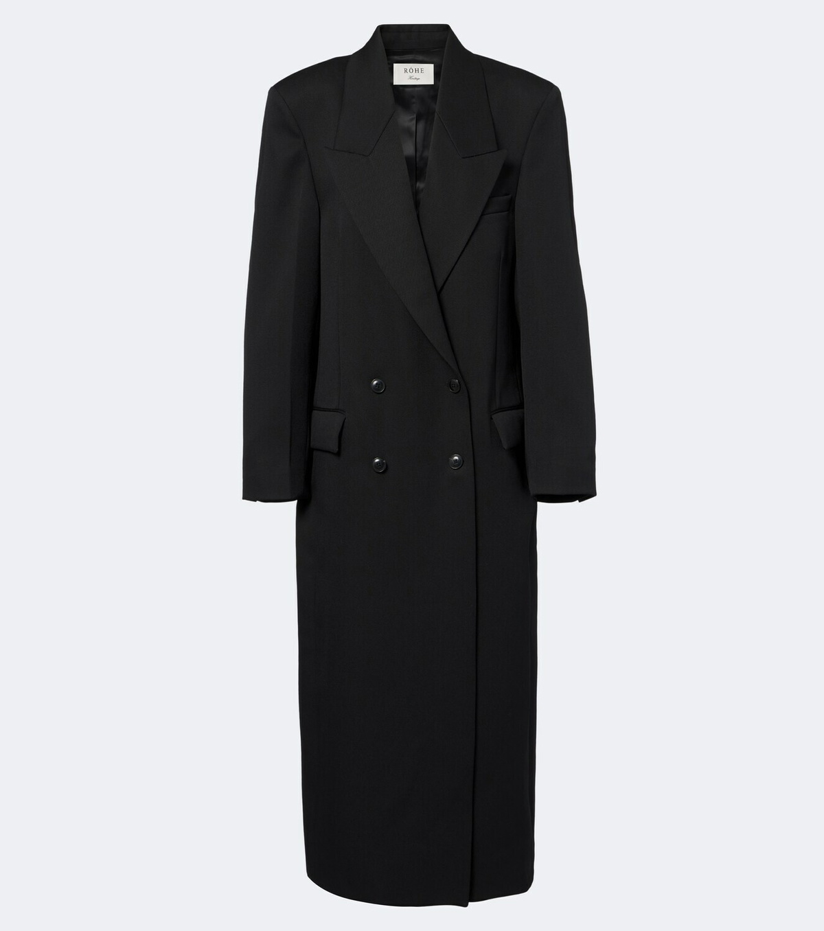 Róhe Double-breasted virgin wool coat