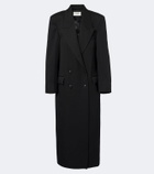 Róhe Double-breasted virgin wool coat