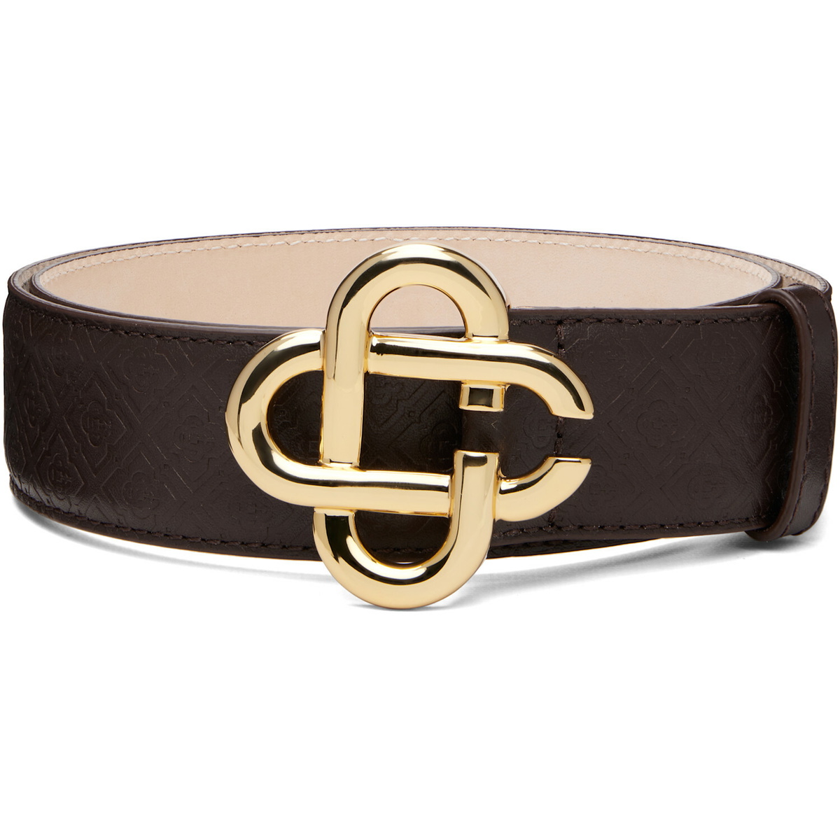 Casablanca Brown Monogram CC Belt