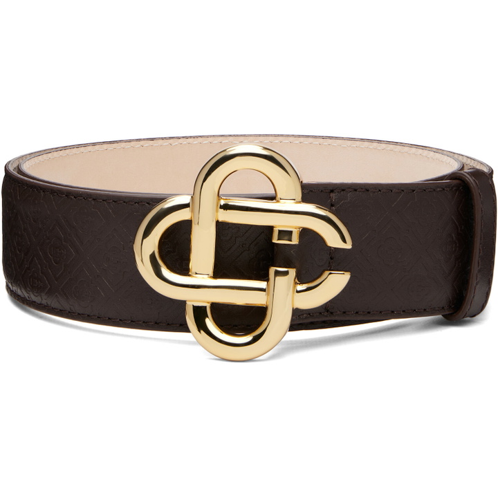 Photo: Casablanca Brown Monogram CC Belt