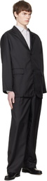 nanamica Black Polyester Twill Club Blazer