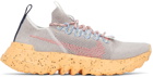 Nike Grey & Orange Space Hippie 01 Sneakers