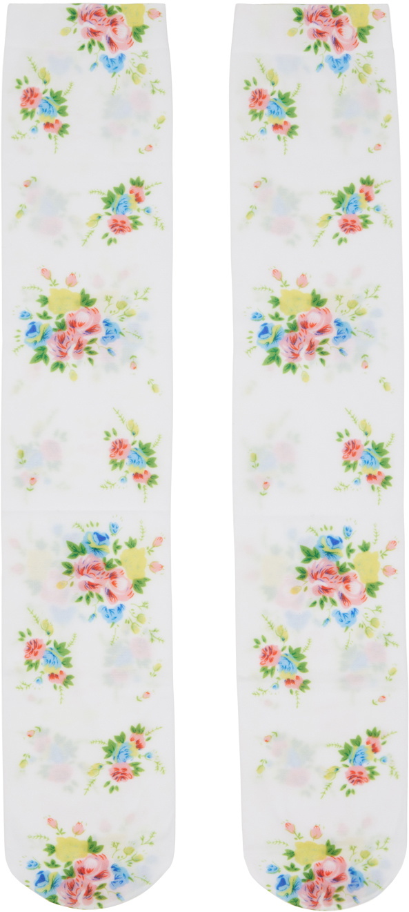 Yuhan Wang Multicolor Printed Socks