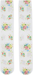 Yuhan Wang Multicolor Printed Socks