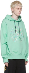 Versace Jeans Couture Green Cotton Hoodie