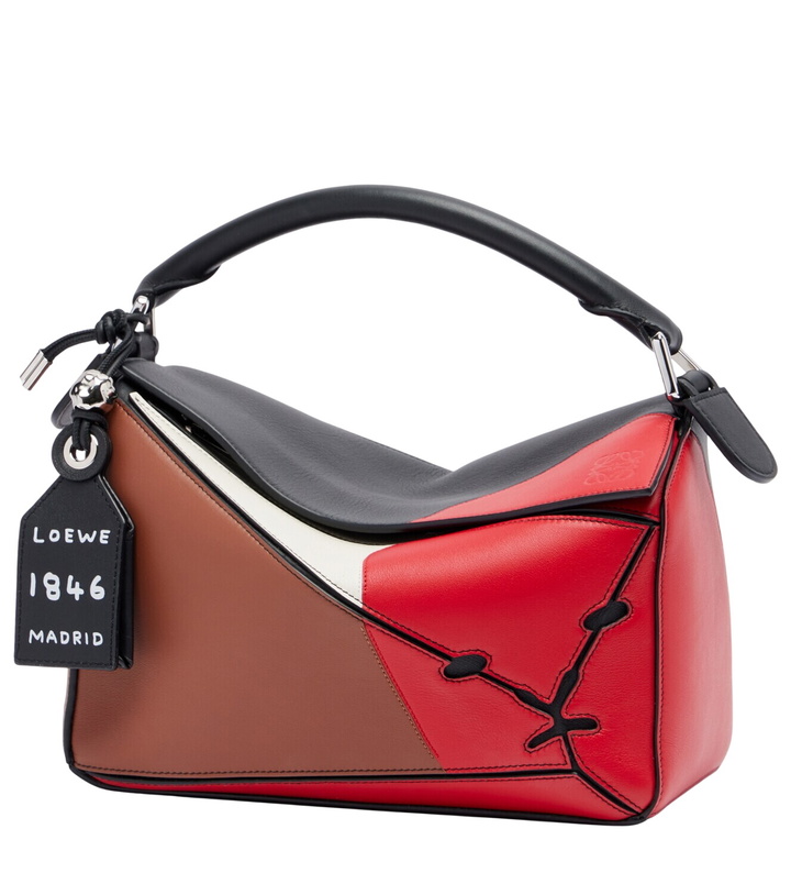 Photo: Loewe Puzzle Lion Intarsio Small shoulder bag