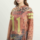 Paolina Russo Women's Long Sleeve Short Dress in Muddy Orange