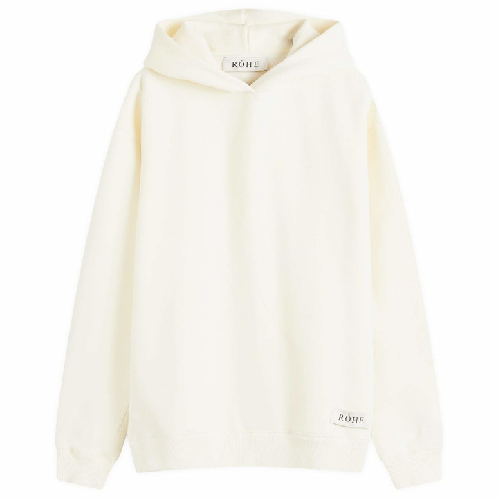 Photo: Róhe Men's Oversized Logo Hoodie in Off White