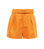 Vince - Cotton and linen twill shorts