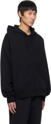 1017 ALYX 9SM Black Boxy Zip-Up Hoodie