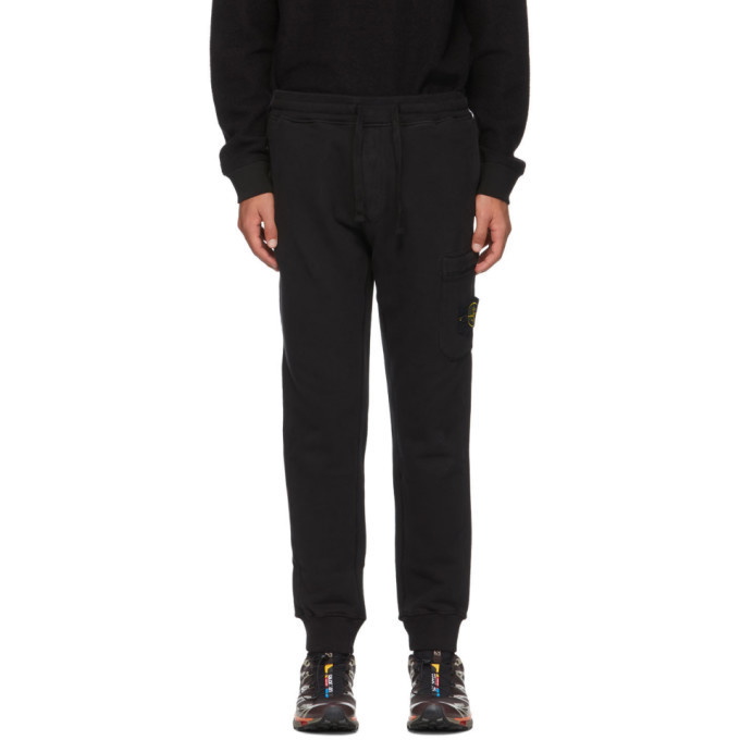 Photo: Stone Island Black Fleece One Pocket Lounge Pants