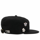 New Era New York Yankees Chainstitched Wool Pillbox Cap in Black 
