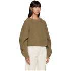 Lemaire Brown Wool Round Sweater