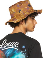 Loewe Brown & Purple Paula's Ibiza Watercolor Explorer Hat